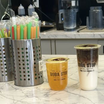 Boba Stop - Passionfruit Tea and Caramel Coffee - Bubble Tea Near Me - Buffalo, New York
