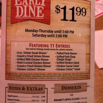 Texas Roadhouse - Menu - Steakhouses Near Me - Dyer, Indiana