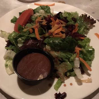 Per Bacco - Dinner salad with house Italian dressing - Italian Near Me - Elkhart, Indiana Per Bacco - Dinner salad with house Italian dressing - Italian Near Me - Elkhart, Indiana