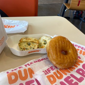 Dunkin' - Egg white omelette bites that are super yummy and my favorite glazed doughnut - Donuts Near Me - Tequesta, Florida Dunkin' - Egg white omelette bites that are super yummy and my favorite glazed doughnut - Donuts Near Me - Tequesta, Florida