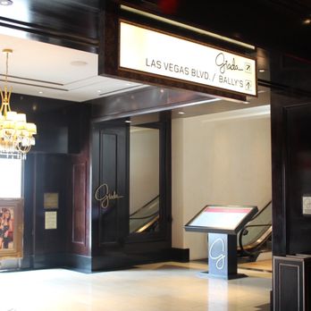 GIADA - Escalator up to Giada. That bright doorway leads to Flamingo Rd. - Italian Near Me - Las Vegas, Nevada