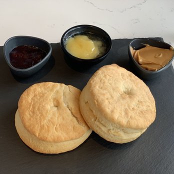 Social Deck + Dining - Biscuits with apple butter, peanut butter and jam - Venues & Event Spaces Near Me - Oklahoma City, Oklahoma Social Deck + Dining - Biscuits with apple butter, peanut butter and jam - Venues & Event Spaces Near Me - Oklahoma City, Oklahoma