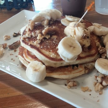Daily Jam - Breakfast & Brunch Restaurant - Banana walnut pancakes minus powdered sugar and "artificial syrup." - New American Near Me - Tempe, Arizona Daily Jam - Breakfast & Brunch Restaurant - Banana walnut pancakes minus powdered sugar and "artificial syrup." - New American Near Me - Tempe, Arizona