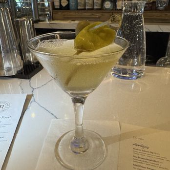 Karrington Rowe - Hot and dirty martini - New American Near Me - Brentwood, Tennessee