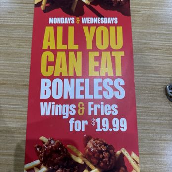 Buffalo Wild Wings - AYCE Mondays and Wednesdays - Chicken Wings Near Me - Irvine, California