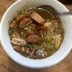 Cup of Chicken & Sausage Gumbo delicious!