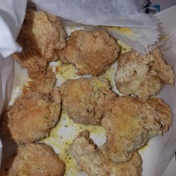 Church's Texas Chicken - You see the yellow powder? Why? For what? - Fast Food Near Me - Crosby, Texas