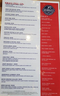 Menu photo 7 Spindle's Filling Station Wilmington, NC Menu photo 7 Spindle's Filling Station Wilmington, NC