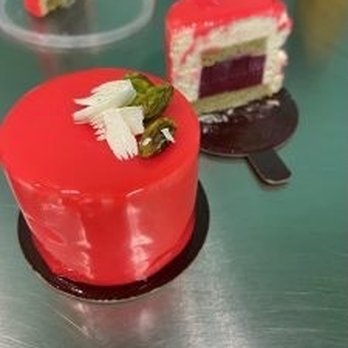 Bouchėe Confections - Strawberry Pistachio Cake - Chocolatiers & Shops Near Me - Reno, Nevada Bouchėe Confections - Strawberry Pistachio Cake - Chocolatiers & Shops Near Me - Reno, Nevada