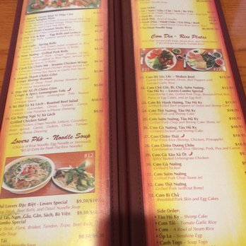 Pho Lovers - 2017-5 Menu3 - Vietnamese Near Me - Sunnyvale, California