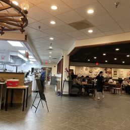 Inside restaurant