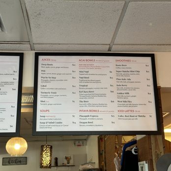 Aa Roots Maui - half of the vegan menu - Vegan Near Me - Lahaina, Hawaii Aa Roots Maui - half of the vegan menu - Vegan Near Me - Lahaina, Hawaii