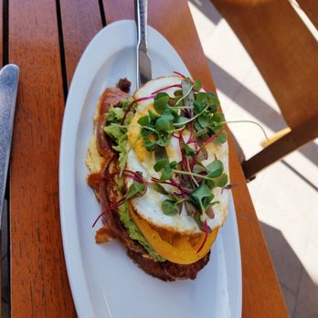 Watertable - Avocado french toast with an added egg for $5 extra - New American Near Me - Huntington Beach, California