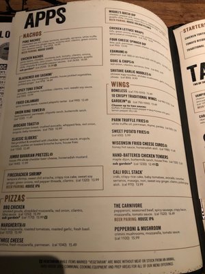 Menu photo 5 Yard House Boston, MA