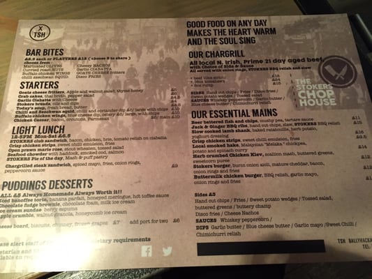 Menu photo 2 The Stokers Halt Belfast, BFS Menu photo 2 The Stokers Halt Belfast, BFS