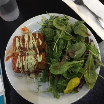 Zola's Cafe - Vegan Polenta Lasagne comes with a side of greens! - Coffee & Tea Near Me - Auburn, Washington Zola's Cafe - Vegan Polenta Lasagne comes with a side of greens! - Coffee & Tea Near Me - Auburn, Washington