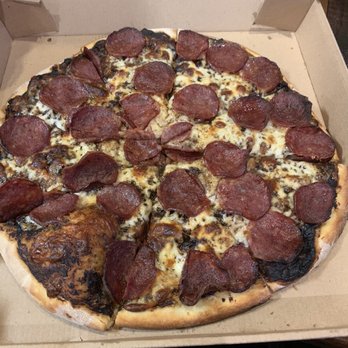 Burattino Brick Oven Pizza - Wild Boar Pepperoni with black garlic - Pizza Near Me - Carson, California