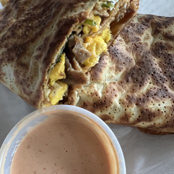 Holy Crepes - Steak and Egg Crepe - Food Trucks Near Me - Dublin, Ohio Holy Crepes - Steak and Egg Crepe - Food Trucks Near Me - Dublin, Ohio