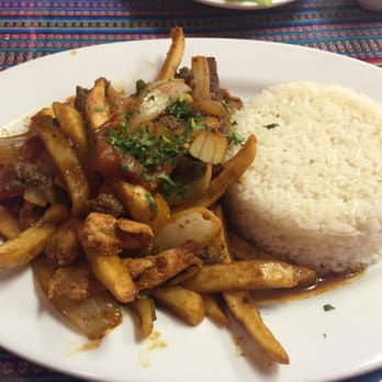 Las Tres Marias - Lomo saltado with rice, both were so flavorful. - Peruvian Near Me - Dover, New Jersey
