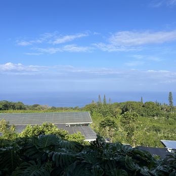 Konalani Coffee Bar - The view from their lanai - Coffee & Tea Near Me - Holualoa, Hawaii Konalani Coffee Bar - The view from their lanai - Coffee & Tea Near Me - Holualoa, Hawaii