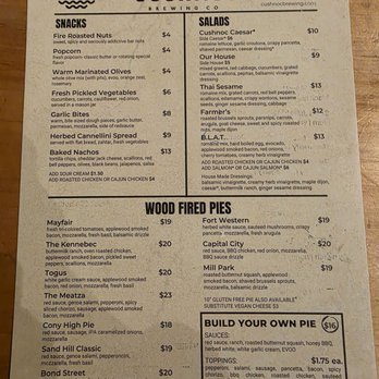 Cushnoc Brewing - Menu - Breweries Near Me - Augusta, Maine