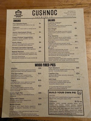 Menu photo 2 Cushnoc Brewing Augusta, ME