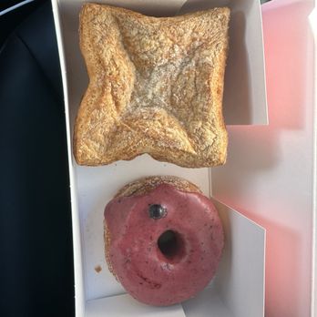 Five Daughters Bakery 12south - Blueberry lavender 100 layer donut and Quinn - Donuts Near Me - Nashville, Tennessee