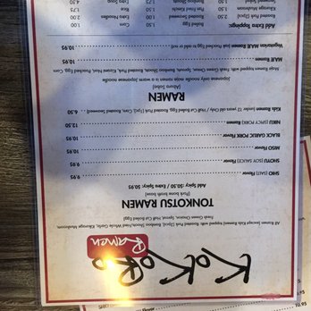 Kokoro Ramen - The menu! - Ramen Near Me - Milpitas, California Kokoro Ramen - The menu! - Ramen Near Me - Milpitas, California