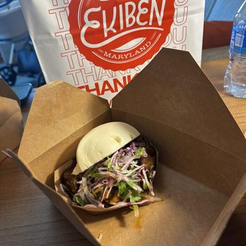 Ekiben - Ancho Chile Pork Bun (packaged to-go) - Asian Fusion Near Me - Baltimore, Maryland