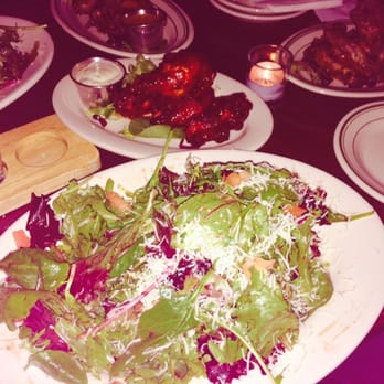 MangoSeed Restaurant - Pictured here: MangoSeed House Salad Mixed greens and watercress w/ housemade citrus vinaigrette and shaved parmesan - Caribbean Near Me - Brooklyn, New York