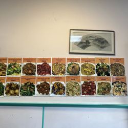 Menu on the wall