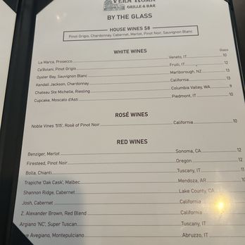 Vera Roma - Drinks - Italian Near Me - Torrington, Connecticut