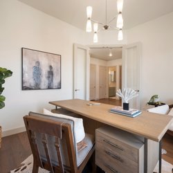 Two Structures Homes - Home office at 5812 NW 154th Terrace in Echo Park, NW OKC, featuring a functional, thoughtfully designed workspace.