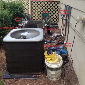 Choice Heating and Air Conditioning - Some of the many tools we use in a compressor replacement. - Heating & Air Conditioning/HVAC Near Me - Wake Forest, North Carolina Choice Heating and Air Conditioning - Some of the many tools we use in a compressor replacement. - Heating & Air Conditioning/HVAC Near Me - Wake Forest, North Carolina