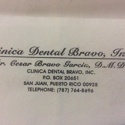 Dr. Cesar Bravo Garcia - The dentists clinic is called clinics Bravo located in Rio Piedras , S.J. Located by the bus station