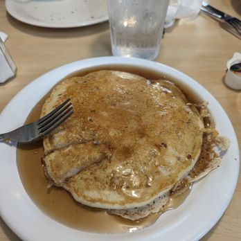 Old Bridge Diner - I must admit that I knew from the get-go that a pancake was going to be part of my breakfast. Drowning in syrup of course! - Diners Near Me - Oak Island, North Carolina Old Bridge Diner - I must admit that I knew from the get-go that a pancake was going to be part of my breakfast. Drowning in syrup of course! - Diners Near Me - Oak Island, North Carolina