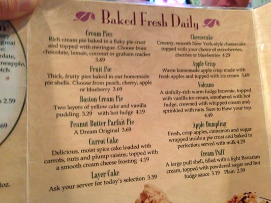Menu photo 1 The Dream Restaurant Hollidaysburg, PA