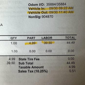 Just Tires - The price to patch a tire - Tires Near Me - Pasadena, California