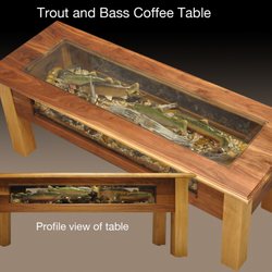 Doug Bowman Galleries - Coffee Table with Wildlife Sculptures