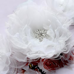 Bridal by Natalie - Handmade Bridal Pure Silk Flowers Sash