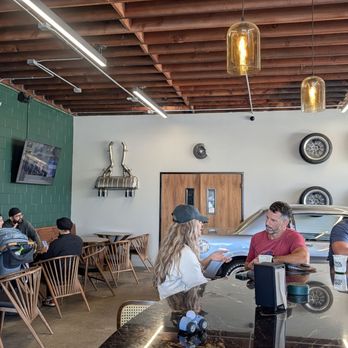 Petrol Club - Interior seating area and bar - Coffee & Tea Near Me - San Clemente, California Petrol Club - Interior seating area and bar - Coffee & Tea Near Me - San Clemente, California