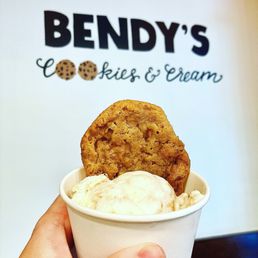 Ooey Gooey ice cream with Snickerdoodle cookie