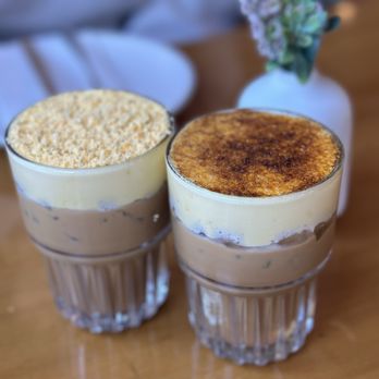 NEP Cafe - Irvine - Egg Coffee (+ Salted Egg Yolk) and Crème Brulee Coffee - Breakfast & Brunch Near Me - Irvine, California