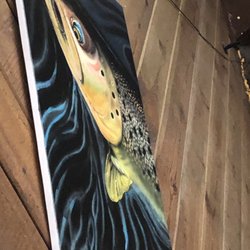 White Mountain Apache Restaurant - Fish painting of Apache Trout