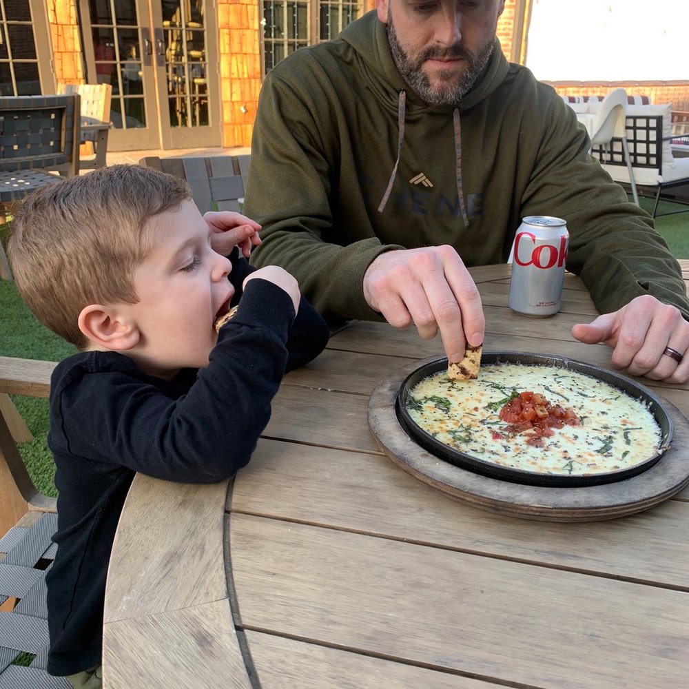 Melted cheese dip Melted cheese dip