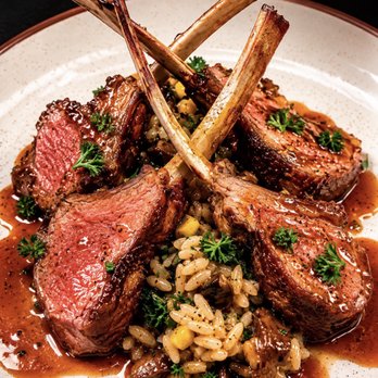 Trio Restaurant - HERB CRUSTED RACK OF LAMB - New American Near Me - Palm Springs, California Trio Restaurant - HERB CRUSTED RACK OF LAMB - New American Near Me - Palm Springs, California