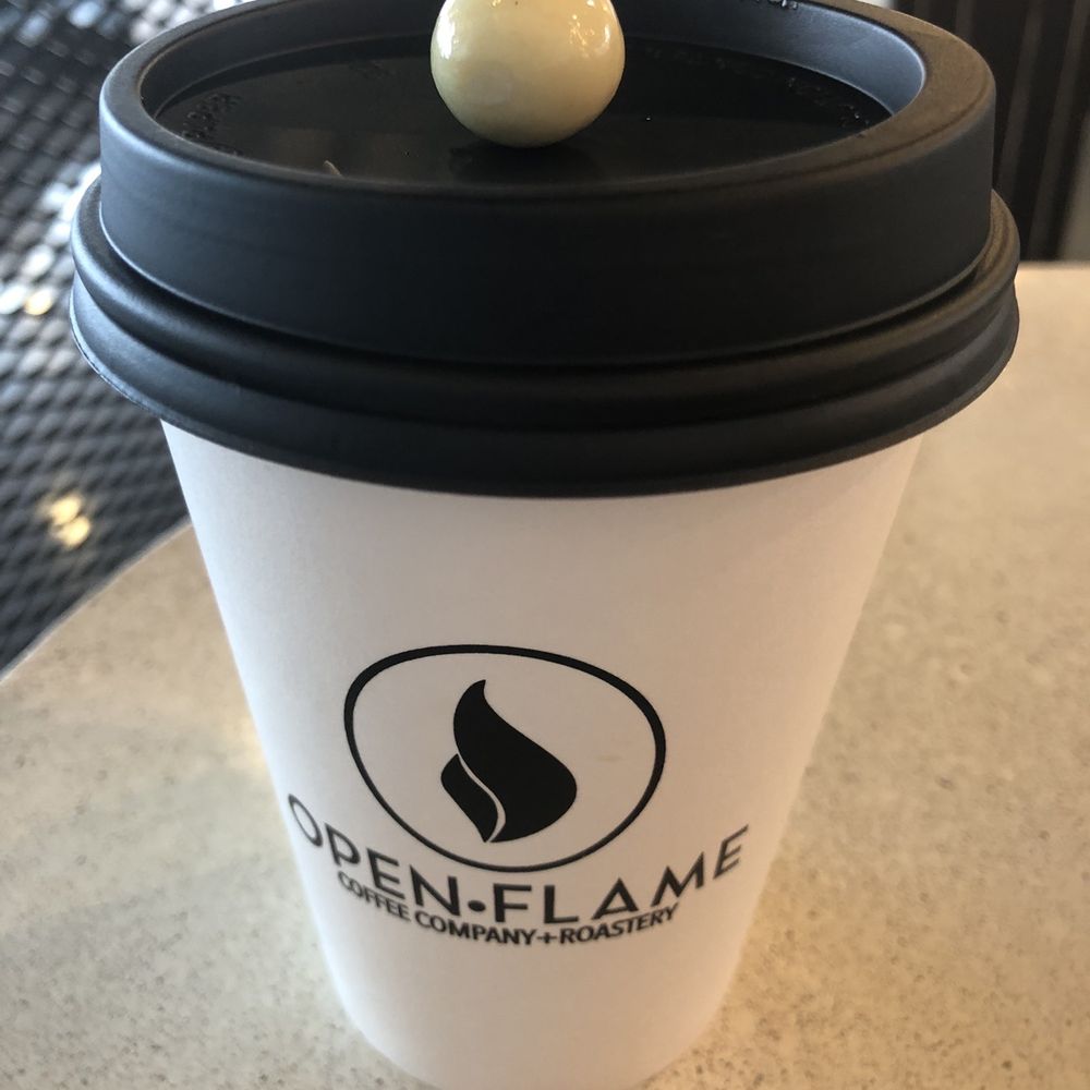 Open Flame - They put chocolate espresso bean in every drink. That's pretty cool. - Coffee Roasteries Near Me - Midwest City, Oklahoma