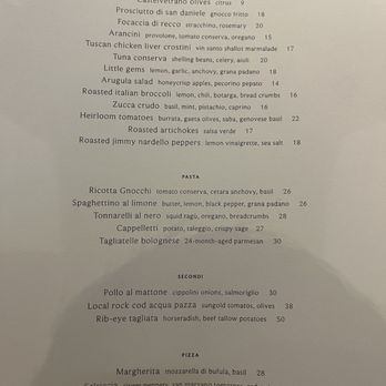 La Connessa - Menu - Cocktail Bars Near Me - San Francisco, California La Connessa - Menu - Cocktail Bars Near Me - San Francisco, California
