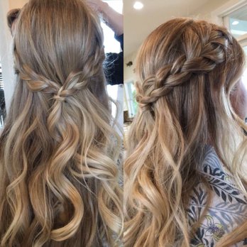 Destination Wedding Hair Bridesmaid Beach Braided Waves Yelp