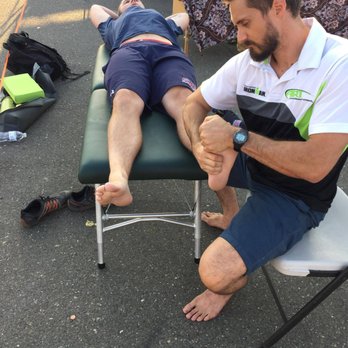 Peak Active Care - Working on the First responders during the Sonoma fires. These guys Drove from Oregon to get her - Massage Therapy Near Me - Denver, Colorado
